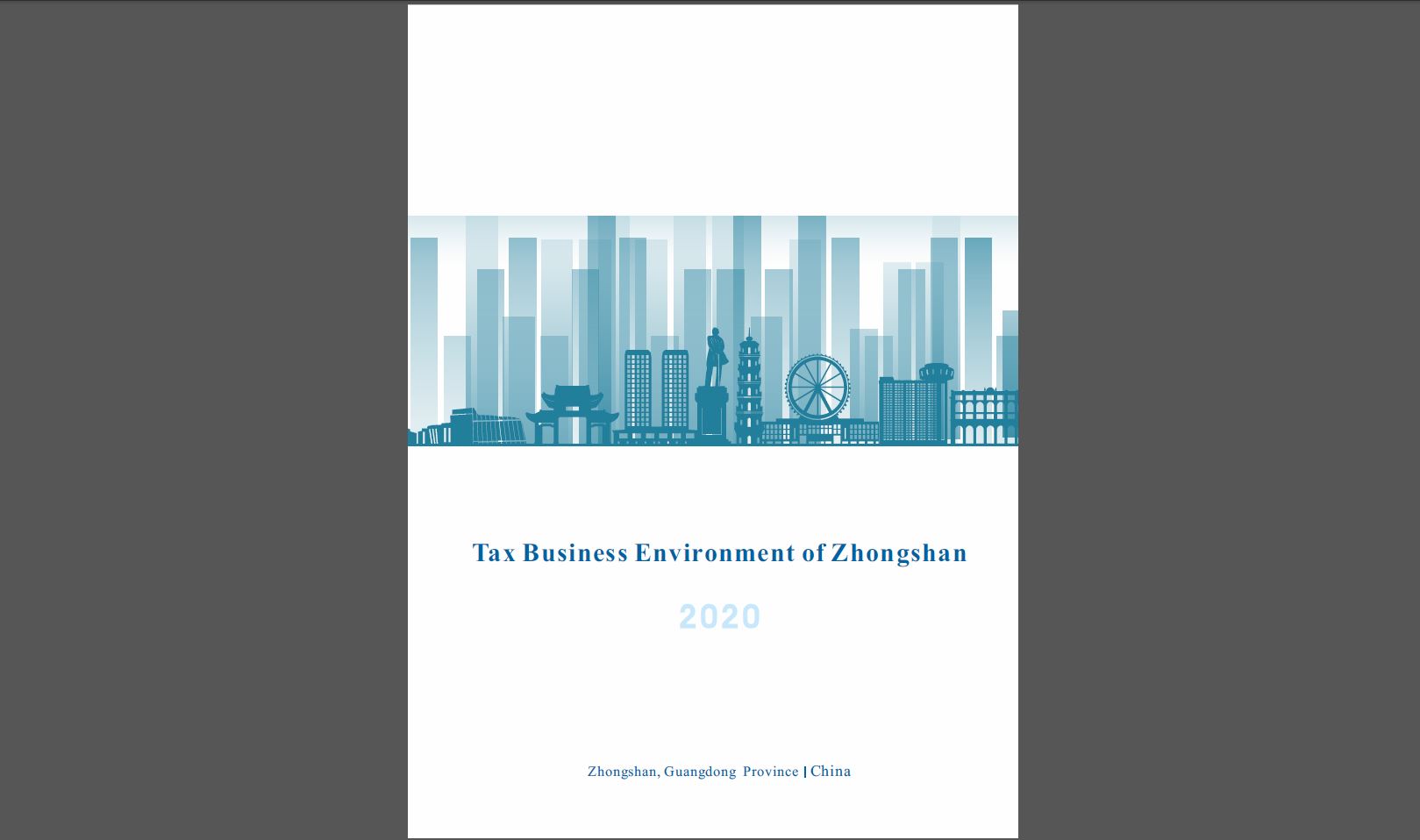 Tax Business Environment of Zhongshan 2020