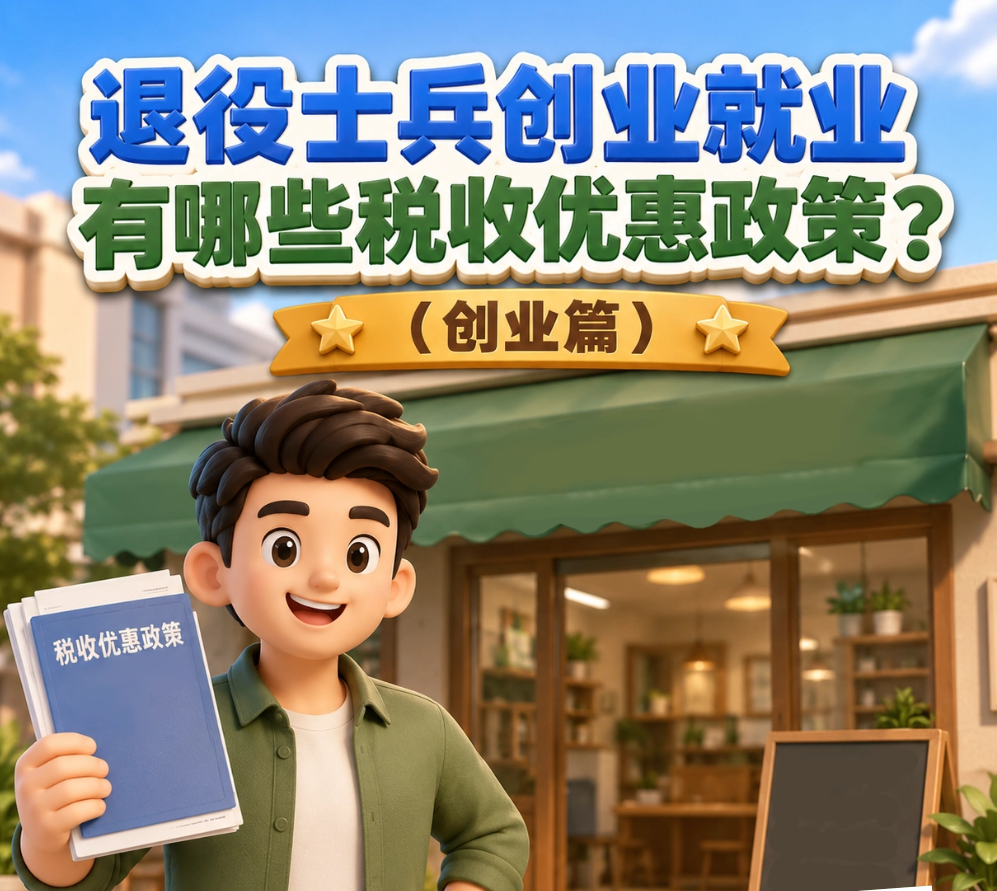 退役士兵创业就业有哪些税收优惠政策？（创业篇）