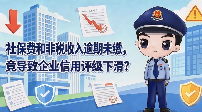 社保费和非税收入逾期未缴，竟导致企业信用评级下滑？