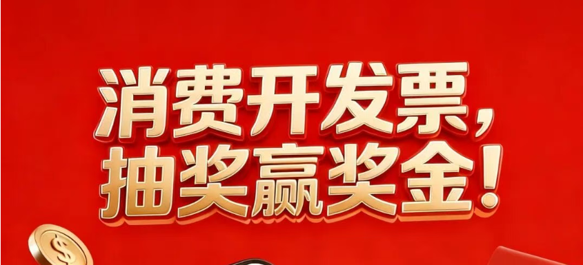 消费开发票，抽奖赢奖金！