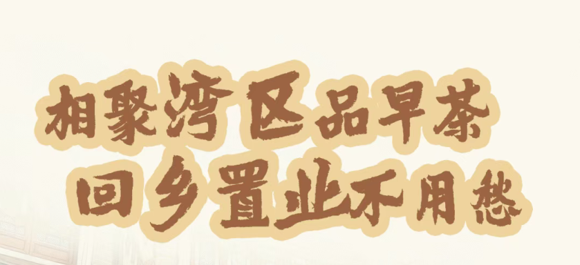 相聚湾区品早茶，回乡置业不用愁