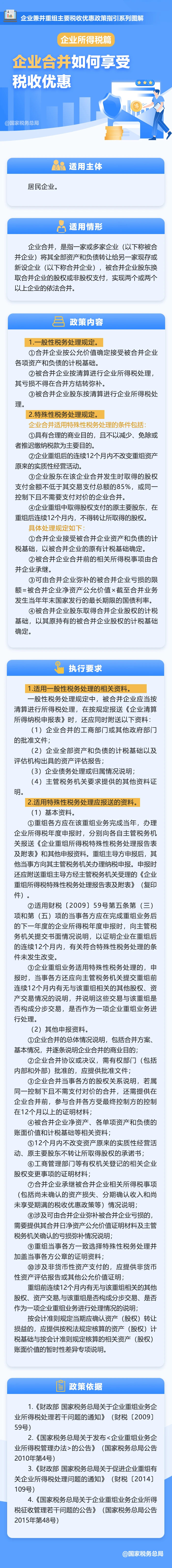 企业合并如何享受税收优惠？收好这张图