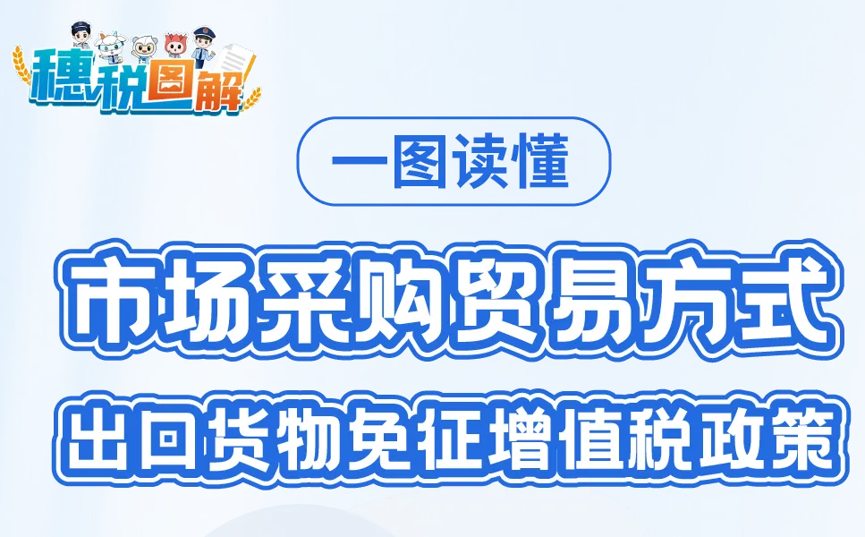 一图读懂 | 市场采购贸易方式出口货物免征增值税政策