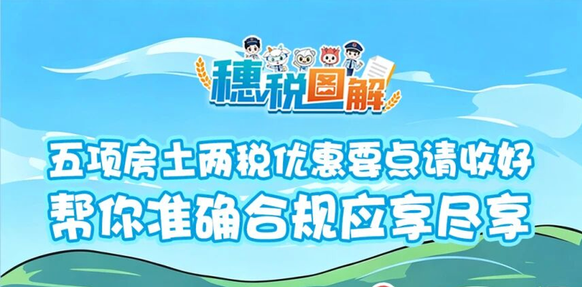 五项房土两税优惠要点请收好，帮你准确合规应享尽享