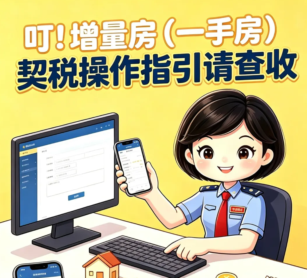 叮！增量房（一手房）契税操作指引请查收